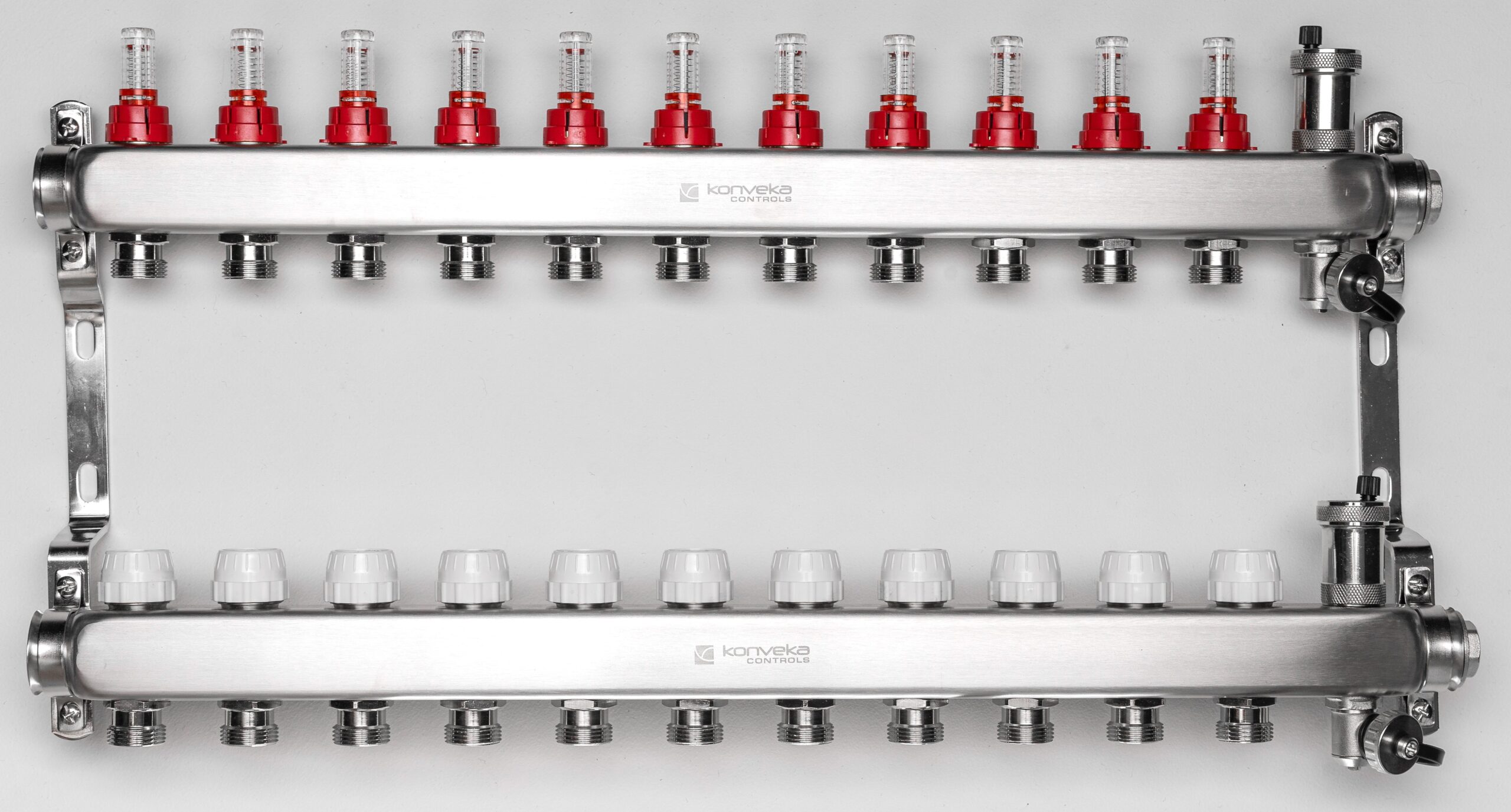 Adjustable 11-circuit manifold with flow meters - Image 3