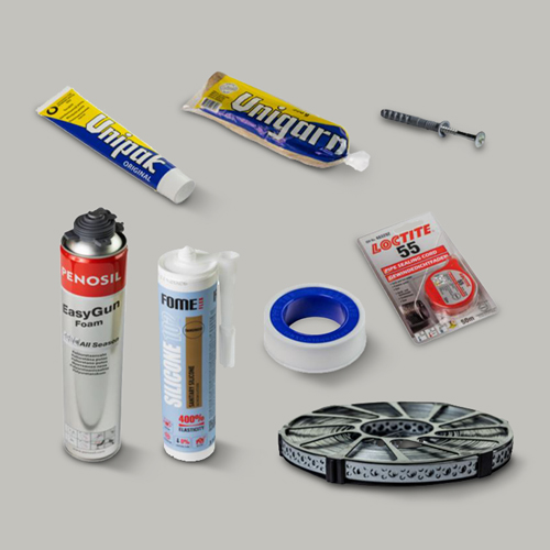 Įrankiai ir montavimo medžiagos