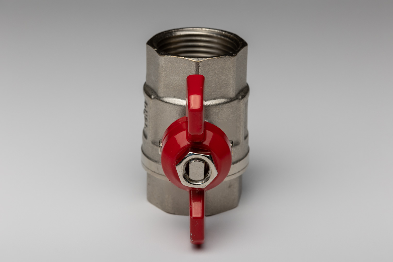 Ball valve 1/2" female/female thread, butterfly handle - Image 2