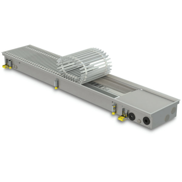 Trench convector with fan