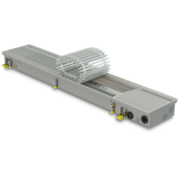 Trench convector with fan
