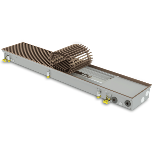 Trench convector with fan